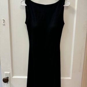 Eco-skinkiss open back Brami mini dress in black size S